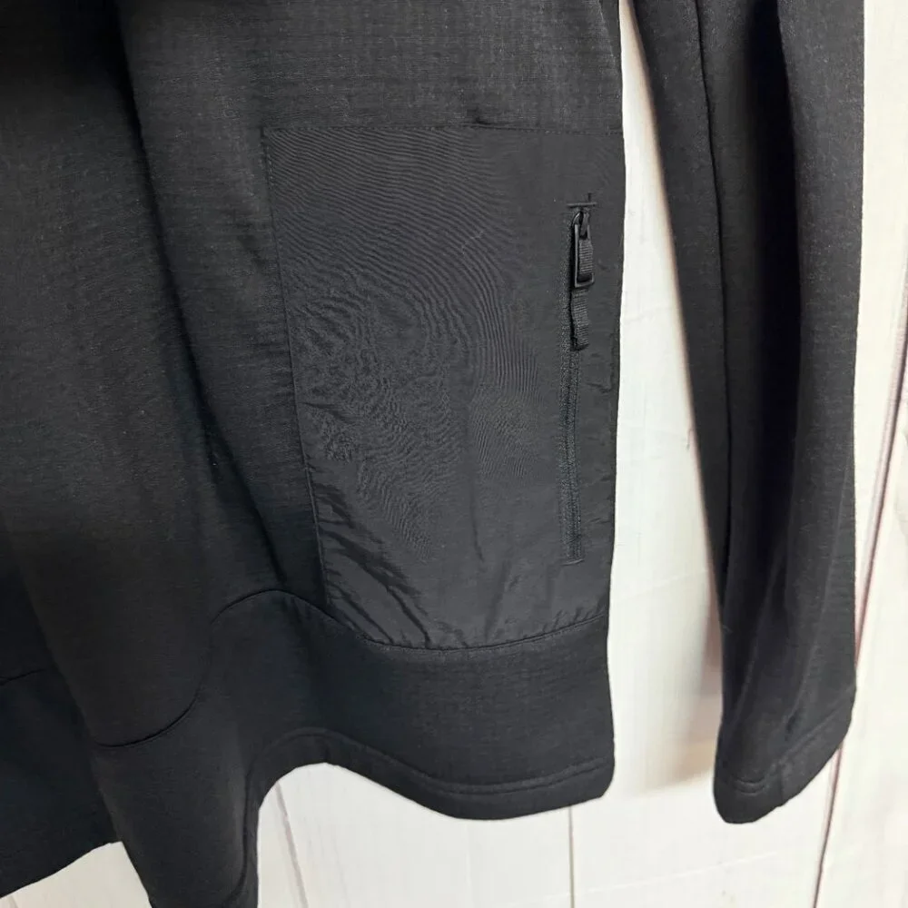 The North Face Wayroute Full Zip Jacket Mens M Black Grid Fleece NWT‎